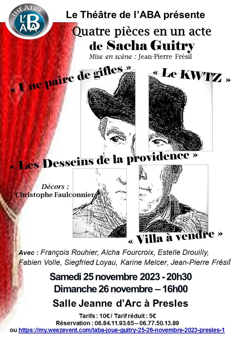4 PIECES DE SACHA GUITRY
